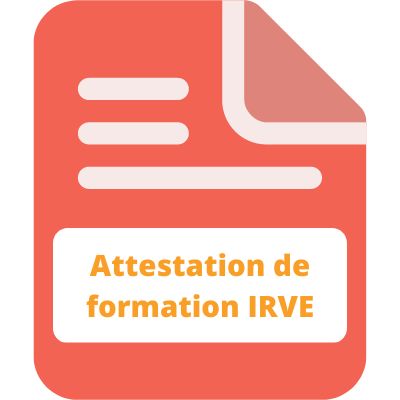Attestation de formation IRVE Attestation de formation IRVE