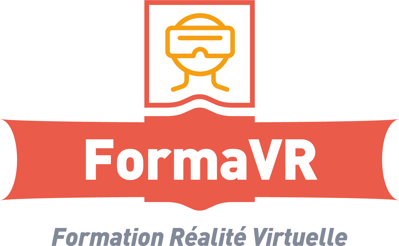 Cartouche FormaVR avec logo Cartouche FormaVR :casque de réalité virtuelle pour les formations sécurité